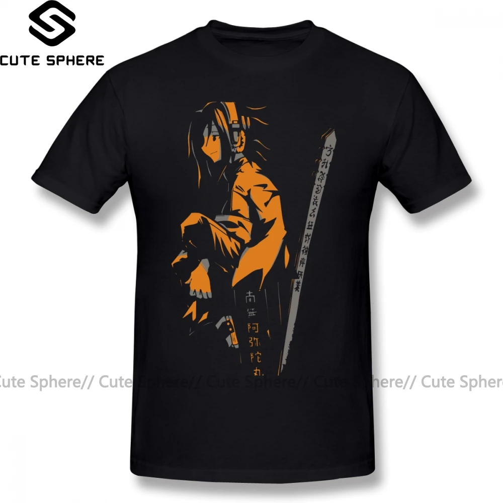 Shaman King, футболка, Shaman King Yoh, оранжевая футболка, 100 хлопок, короткий рукав, футболка, Забавный человек, принт, плюс размер, летняя футболка