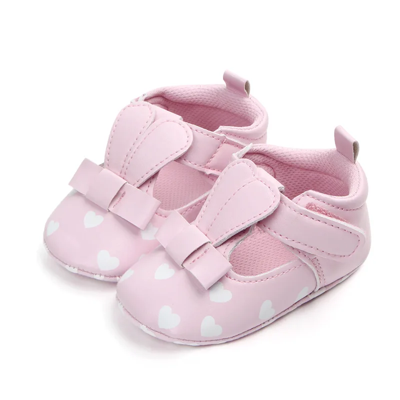Обувь для маленьких девочек из искусственной кожи; мягкая подошва; обувь для новорожденных; обувь для малышей; нескользящая обувь для маленьких девочек; Schoenen Slofjes
