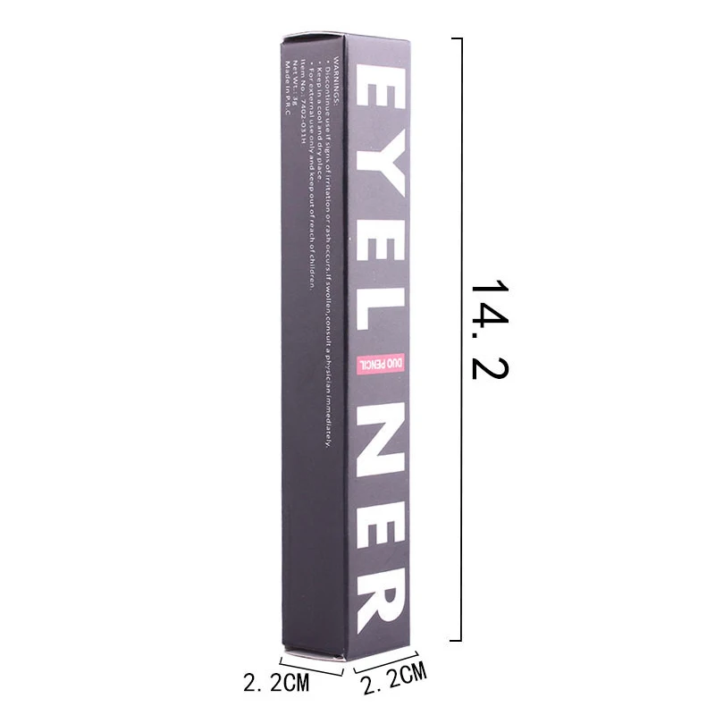 New Ultra Black Eyeliner Pencil Stamp Double Heads Liquid Eye Liner Waterproof Long-lasting Eyeliner SCI88