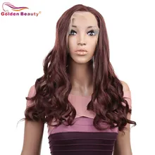 Парики из искусственных волос без шапочки-основы Волнистые черный парик из натуральных волос