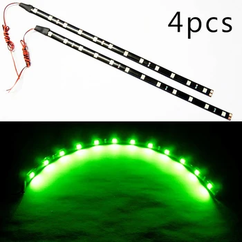 

Lamps Light Universal LED Atmosphere Decor 4pcs Green 30cm Car Waterproof