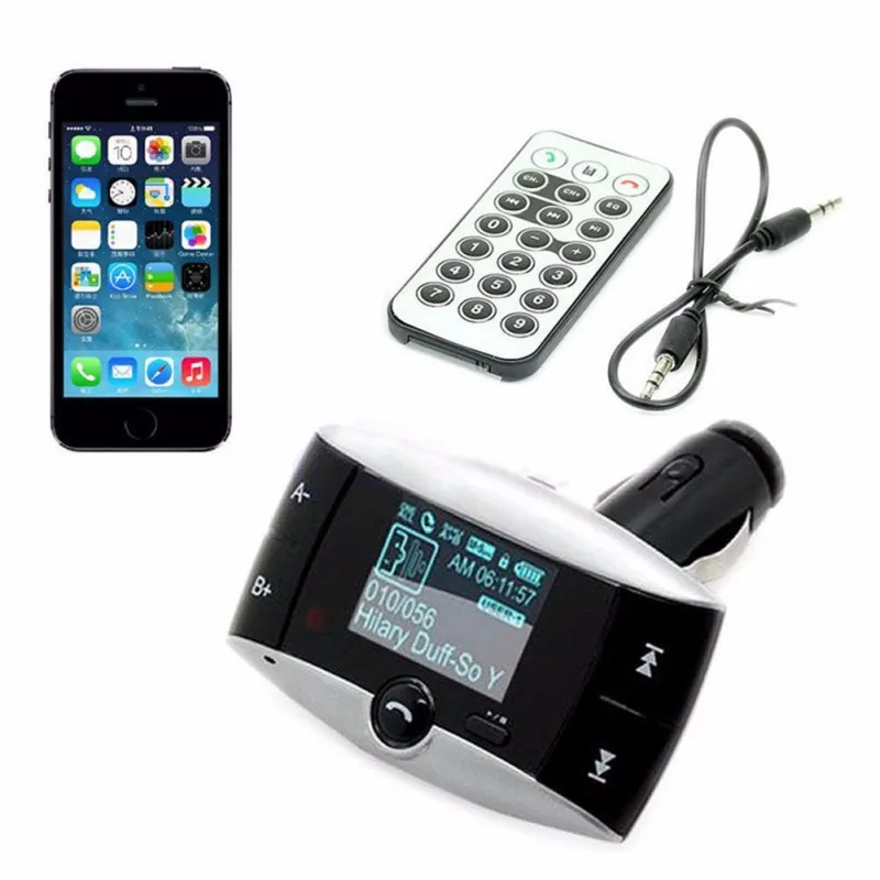 Беспроводной Bluetooth fm-передатчик модулятор Автомобильный комплект MP3-плеер SD USB lcd пульт дистанционного управления 11