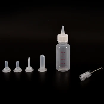 

50 ml Pet Milk Bottle Puppy Kitten Feeding Bottle Dog Cat Bady Nursing Water Milk Feeder With Cleaning Brush