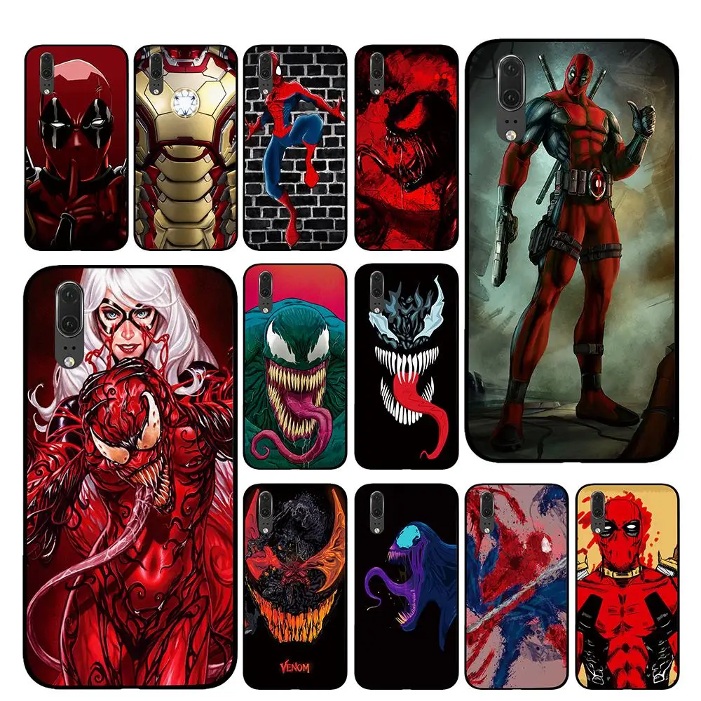 Venom deadpool For Huawei P30 P20 Mate 10 20 Pro Lite Nova 3 4 3i Phone Cases Cover | Мобильные телефоны и аксессуары