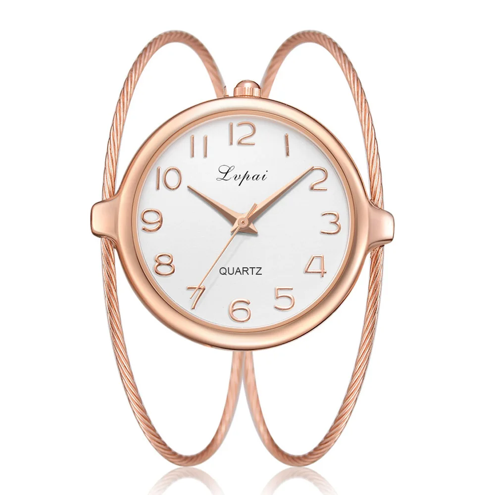 

Lvpai Brand WOMEN'S Bracelet Watch AliExpress Hot Selling Brushed Bracelet Delicacy Large Dial Quartz Watch