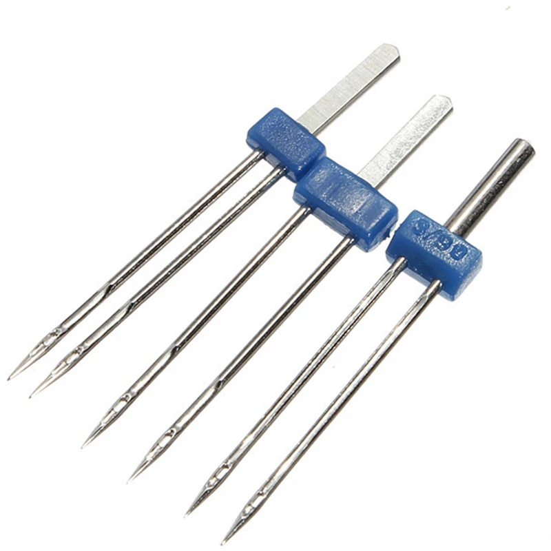 

3pcs 2mm 3mm 4mm stretch Double Twin Needle Pins Sewing machine Needlework tool