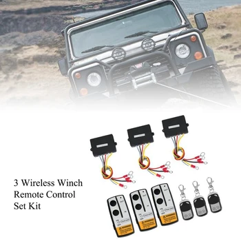 

12V 50Ft Wireless Winch Remote Control Set Kit Switch Handset for Jeep Truck SUV ATV
