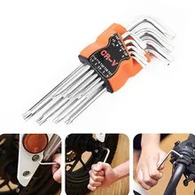 

9pcs Double-End Screwdriver Torx Star Hex Wrench Set T10 T15 T20 T25 T27 T30 T40 T45 T50 Mechanical Workshop Hand Repair Tool
