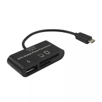 Micro Usb Card SD Reader Adapter Cable SD& Micro SD TF Connection Smart Memory Card Reader for Micro Usb Port