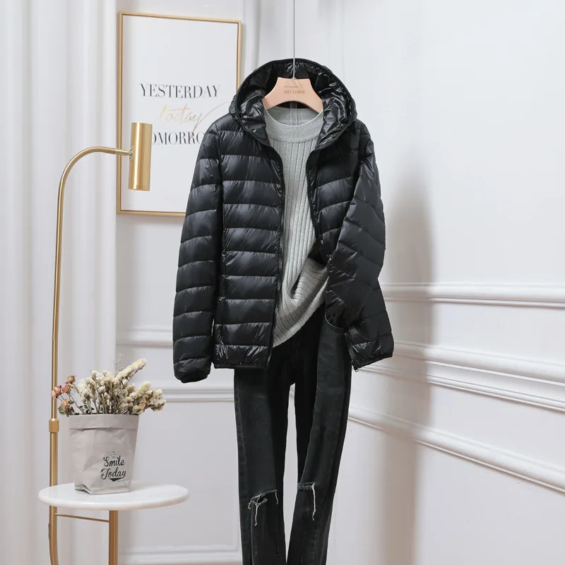 NewBang 8XL 7XL Plus Size Ultra Light Down Jacket Women Autumn Winter Warm Coat Lightweight Warm Jackets Female Hooded Parka