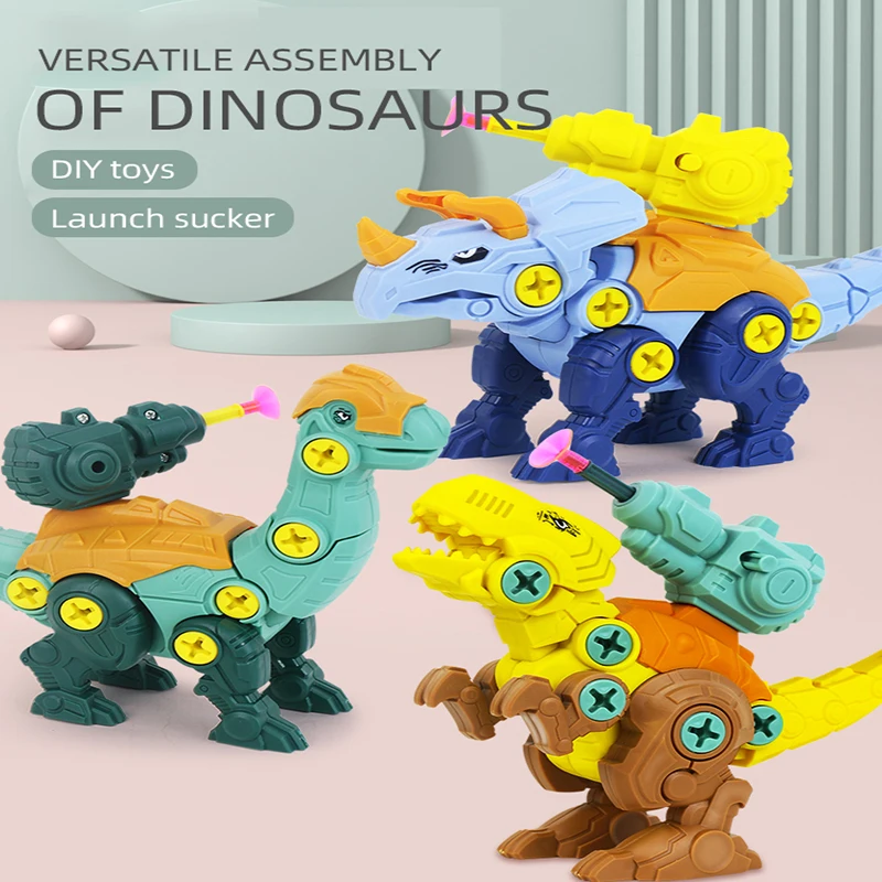 

Nut Disassembly Loading Unloading Dinosaur Model Kids Toys Boys Screw Boy Creative Tool Education Toys For Children Animal Model