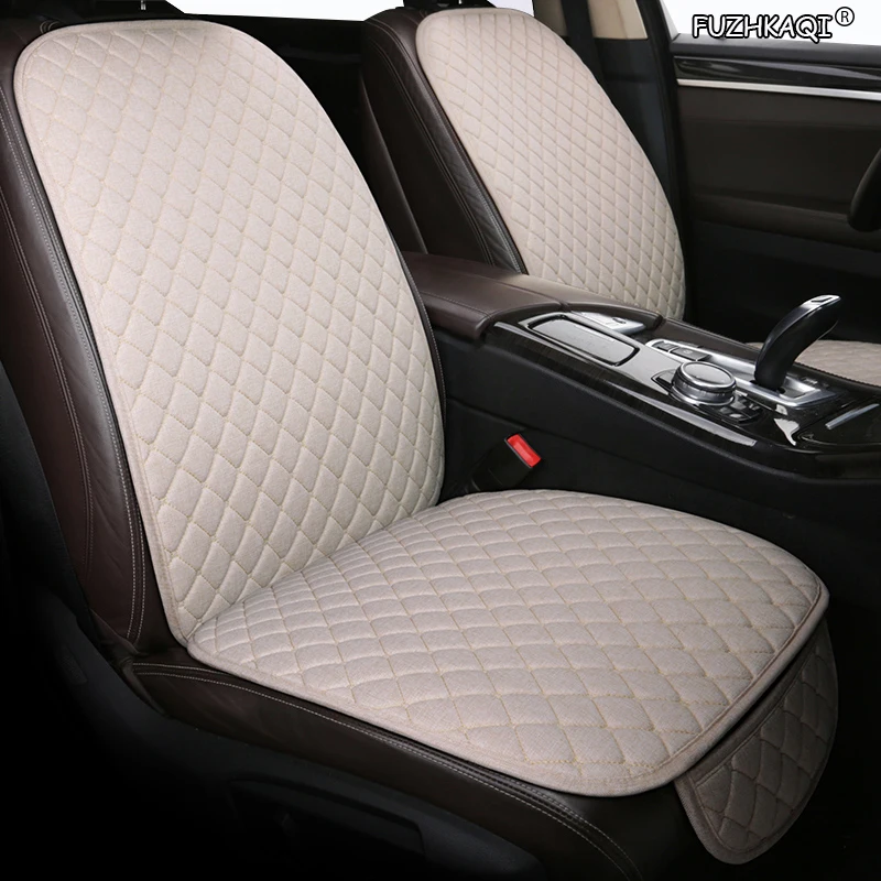 FUZHKAQI flax car seat covers For Hyundai IX35 IX25 Sonata Santafe Tucson ELANTRA Accent i20 i30 i40 automobiles accessories