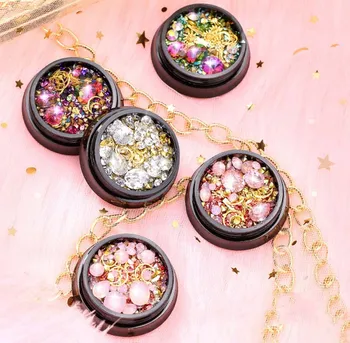 

Black box Nail Rhinestones Water Drop Crystal 3D Nail Art Decorations DIY Gems New Charming Mixed Accessories