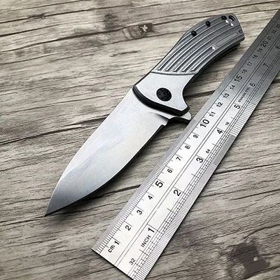 BMT ZT0808 0801 тактический складной нож D2 лезвие стальная ручка Флиппер нож для походов и выживания Открытый карманный нож для охоты инструменты - Цвет: 0801 wish logo