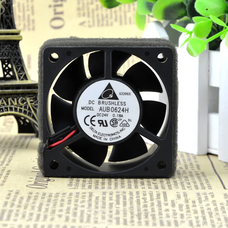 AUB0624H 6025 24V 0.18A(6 см) 6 защиты электродвигателя Вентилятор охлаждения