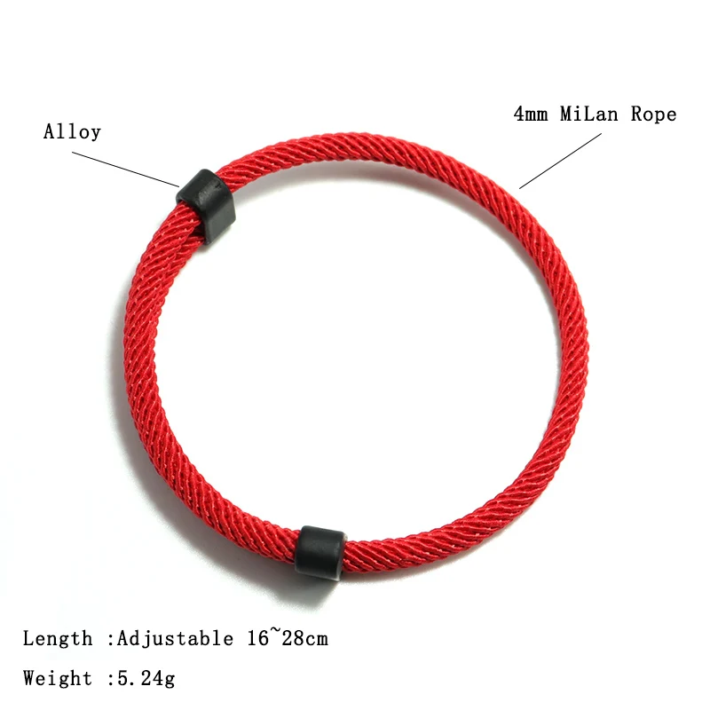 Trendy Thread Bracelet Mens Women Adjustable Red Braslet For Lovers Distance Couple Brazalete Minimalist Yoga Meditation Braclet