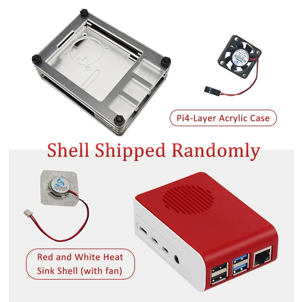 Raspberry Pi 4 модель B комплект с 5 дюймовым дисплеем PI 4B 2 гб/4 гб: плата + теплоотвод
