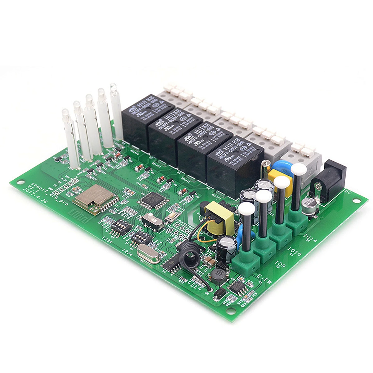 SONOFF 4CH Pro R2 10A 2200 Вт 2 4 ГГц 433 МГц RF Inching/Self Locking/Interlock умный дом переключатель + пульт