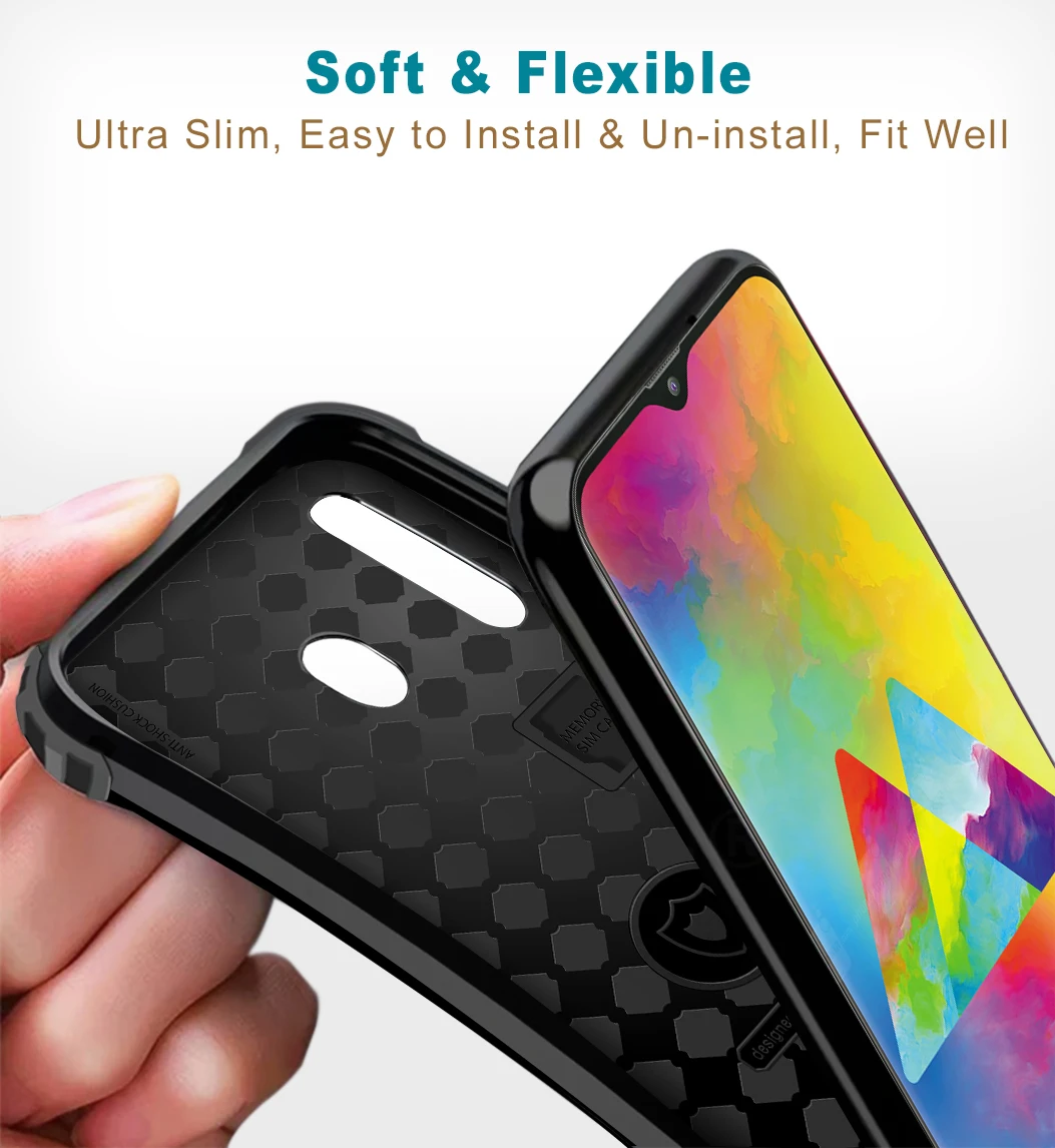 Капавер роскошный Официальный чехол для телефона для samsung Galaxy M20 чехол тонкий мягкий жесткий Высококачественный тонкий защитный чехол
