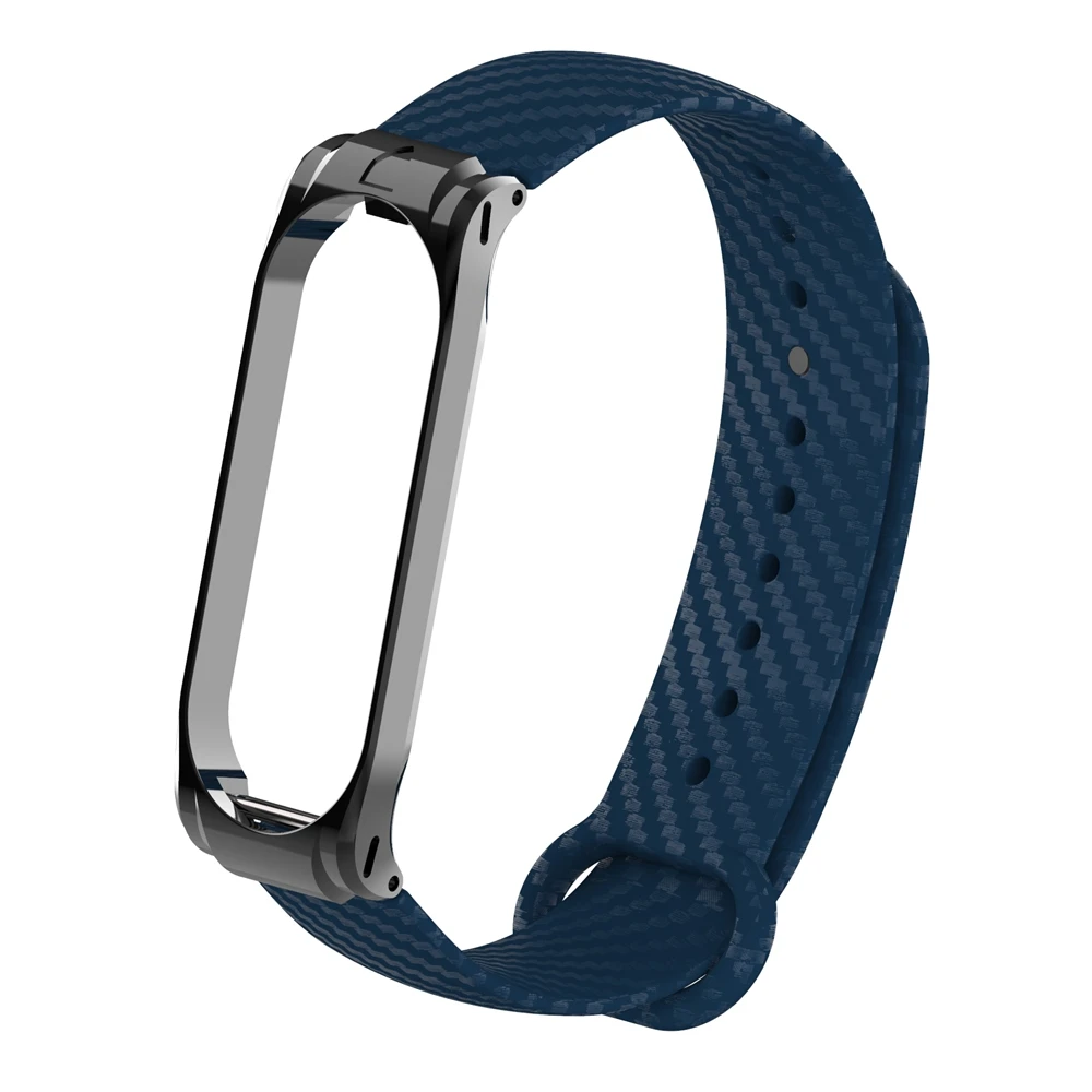 Star blue Hangrui mi Band 4 металлический браслет из нержавеющей стали ремешок для Xiaomi mi Band 4 mi band 3 замена браслета БЫСТРОРАЗЪЕМНАЯ пряжка - Цвет: Star blue