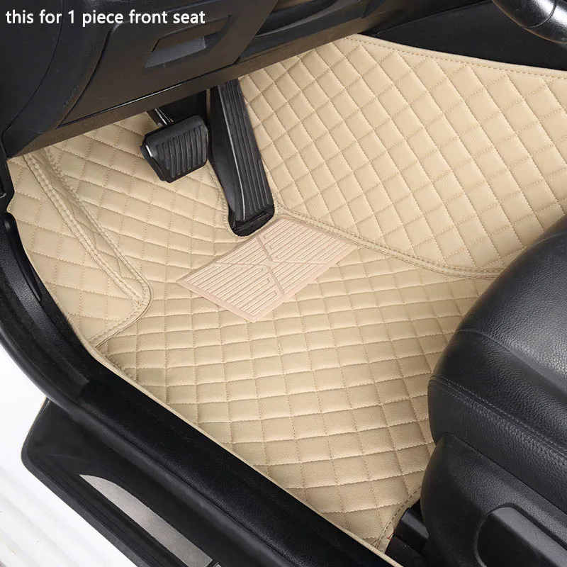 ONLY 1 peace seat Пользовательские автомобильные коврики для Toyota 86 CHR CROWN Zelas Previa Land Cruiser Prado WISH Venza Fortuner Sienna Tundra автомобильный коврик для ног - Название цвета: ONLY 1 peace seat