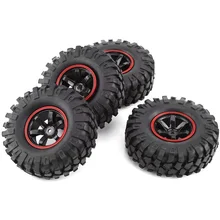 1/10-Scale-Tires Wheel-Rim with for Scx10/tamiya CC01 D90 Rc-Rock Crawler-Parts 4pcs