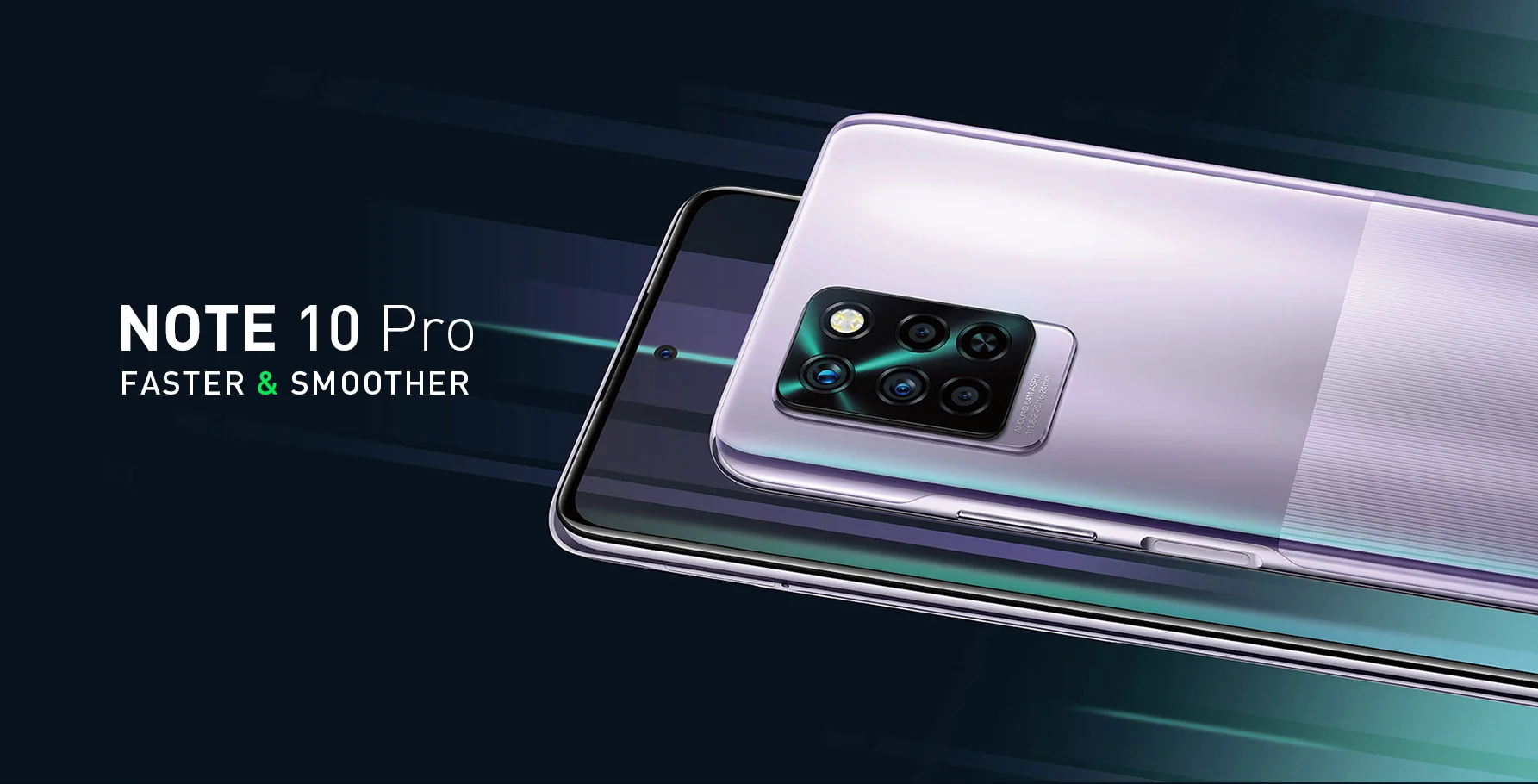 Original Infinix Note 10 Pro NFC Smartphone 6+64/8+128GB 6.95"FHD Display  64MP Camera 90Hz High Refresh Helio G95 Android