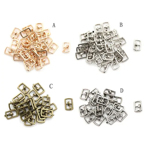 10pcs mini doll buttons ultra-small Tri-glide buckle doll belt buckle shoes for blyth clothing buckles