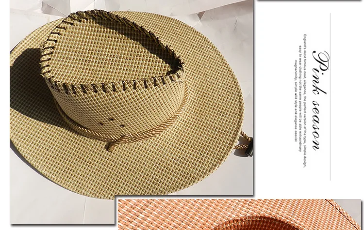 New Style Four Seasons Casual Cowboy Hat Monochrome Bell-Shaped MEN'S Hat Elegant Outdoor Travel Cowboy Hat Men's