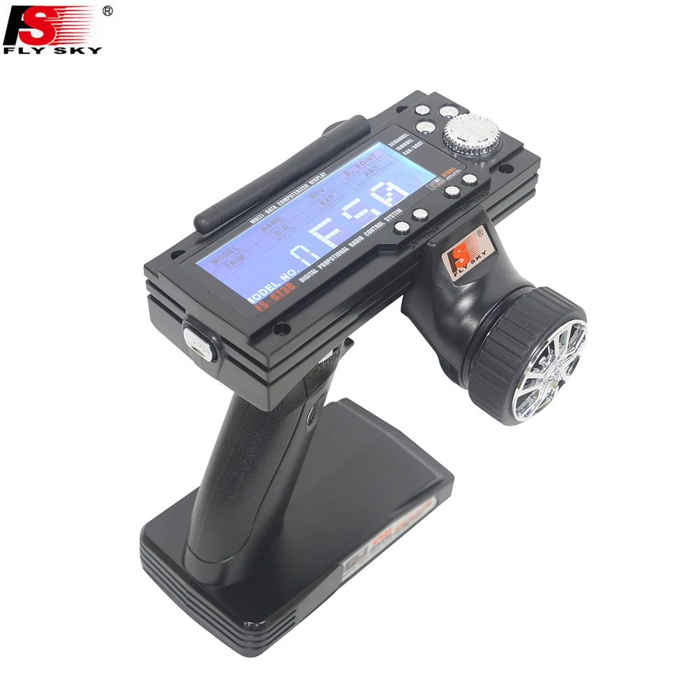 

Hot Flysky FS-GT3B 2.4G 3CH Gun RC System Transmitter with FS-GR3E Receiver For RC Car Boat with LED Screen
