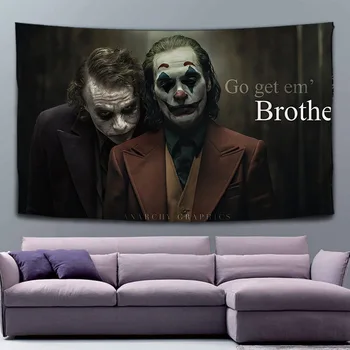 

Clown Tapestry Wall Poster HD Movie Joker Sofa Desk Chair Cover Wall Hanging Bedspread Throw Mat Sofa Cover Cosplay