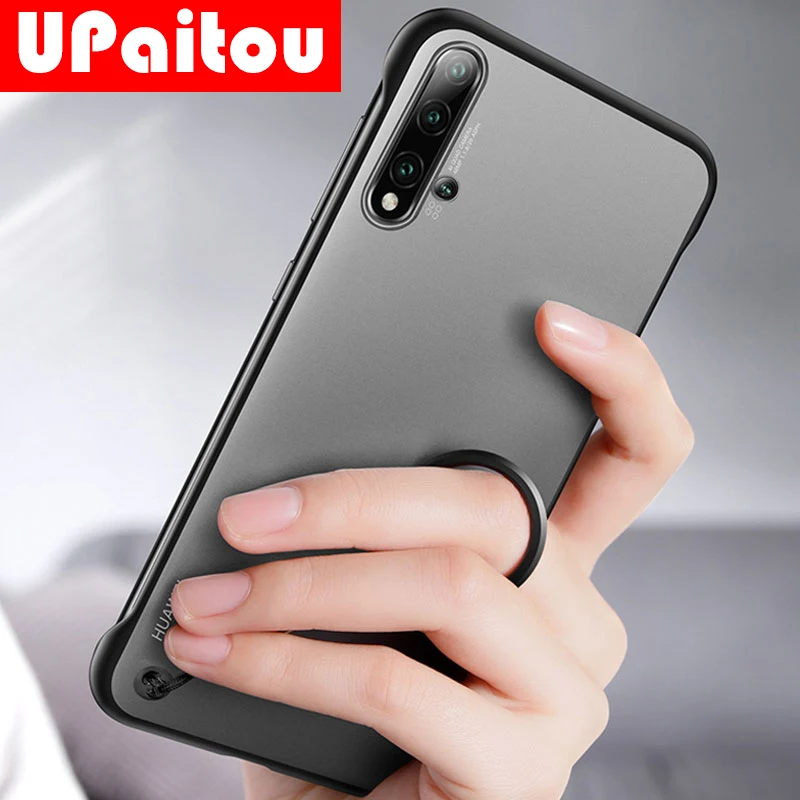 

Frameless Matte Hard Case For Huawei Honor 20 10i 20i 9X Pro 8X View 20 V20 Ultral Slim Thin Case For Honor20 With Ring Case