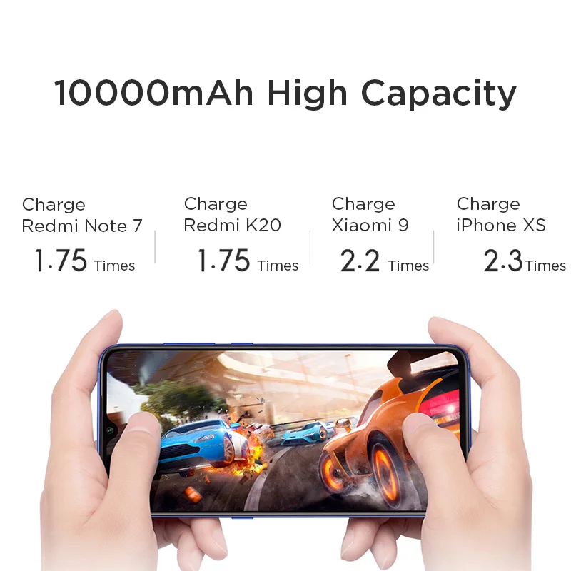 Портативное зарядное устройство Xiaomi Redmi, 20000 мАч, USB Type C, Mi Power bank 10000, быстрая зарядка, внешний аккумулятор Портативное зарядное устройство Xiaomi Redmi, 20000 мАч, USB Type C, Mi Power bank 10000, быстрая зарядка, внешний аккумулятор
