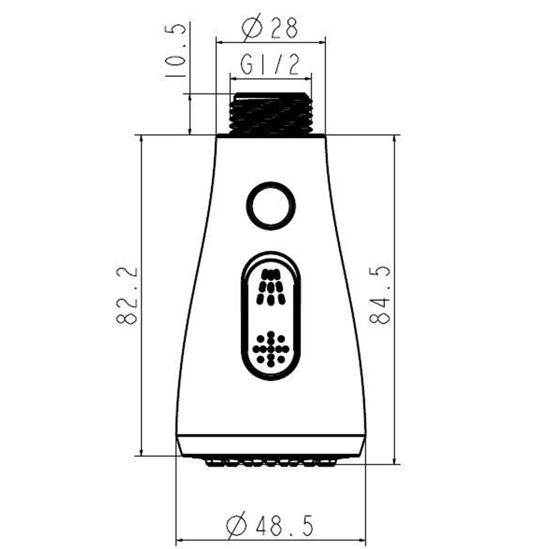 Кухня Pull вниз раковина кран головка кухня Замена душа G1/2 форсунки часть для дома