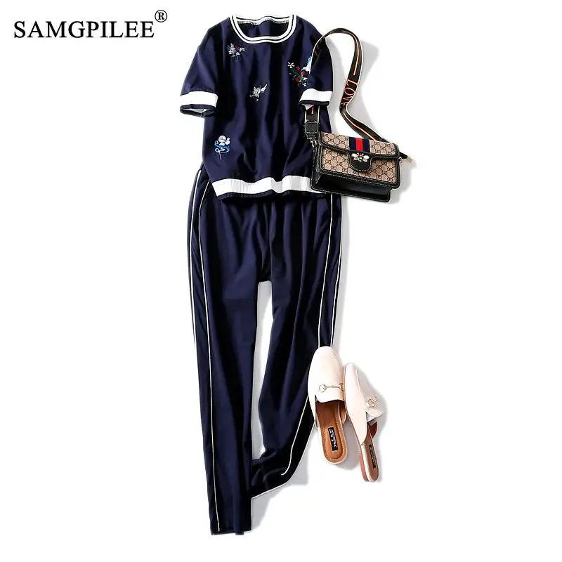 2-piece-sets-womens-outfits-short-casual-two-piece-set-top-and-pants-pullover-o-neck-ankle-length-print-tracksuits-women-set-4xl