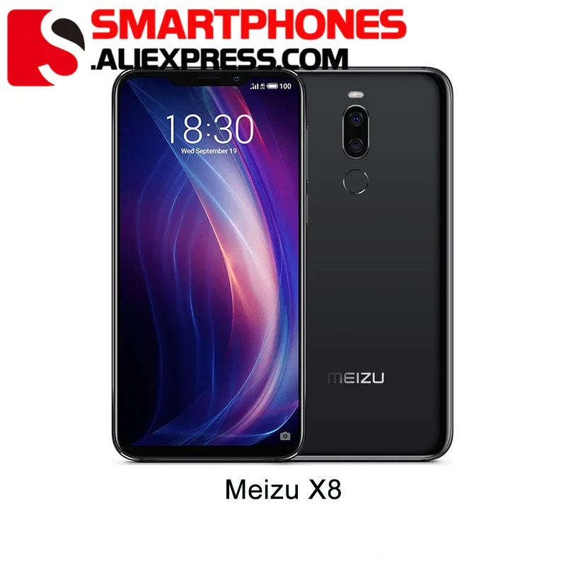 Meizu X8 с глобальной прошивкой, 4G ram, 64G Rom, 4G LTE, мобильный телефон Snapdragon 710, четыре ядра, 6,2 дюймов, МП и мп, двойная камера заднего вида, gps