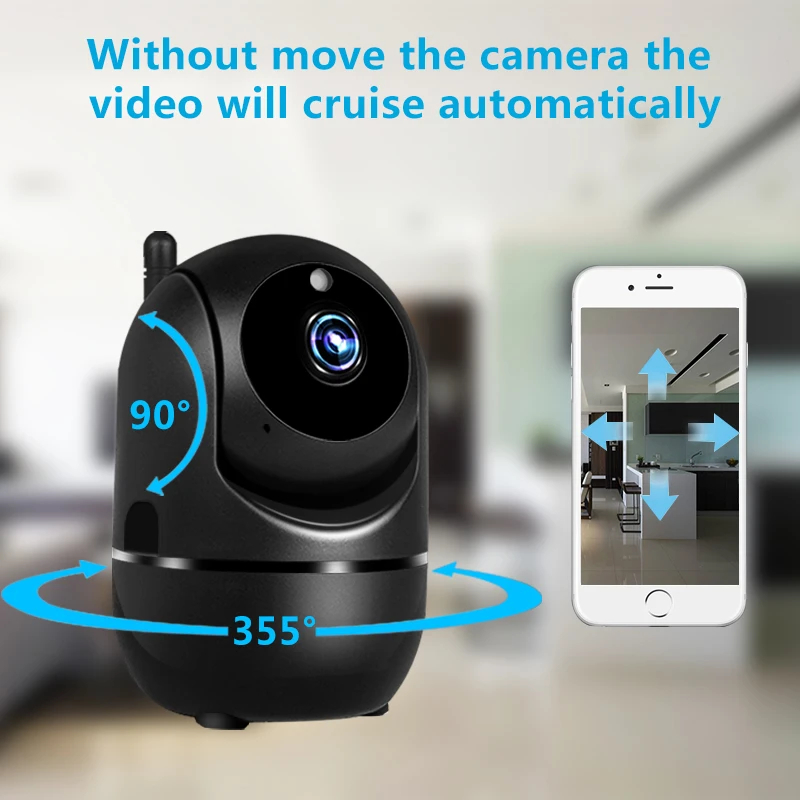 

Original ycc365 WiFi Auto Tracking Camera 1080P Cloud HD IP Camera Baby Monitor Night Vision Security Home Surveillance Camera