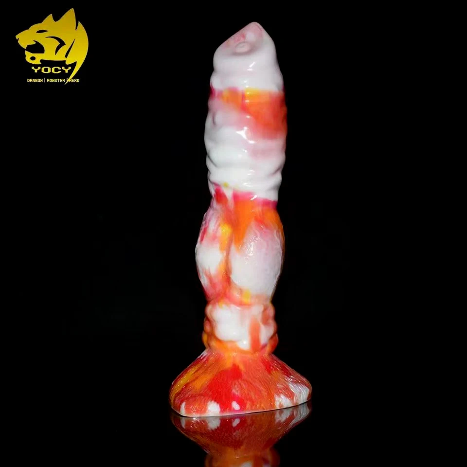 YOCY Silicone Wolf Animal Dildo Soft Realistic Dog Fake Penis Cock Toy For Lesbian Colorful Fantasy Masturbator Sex Shop