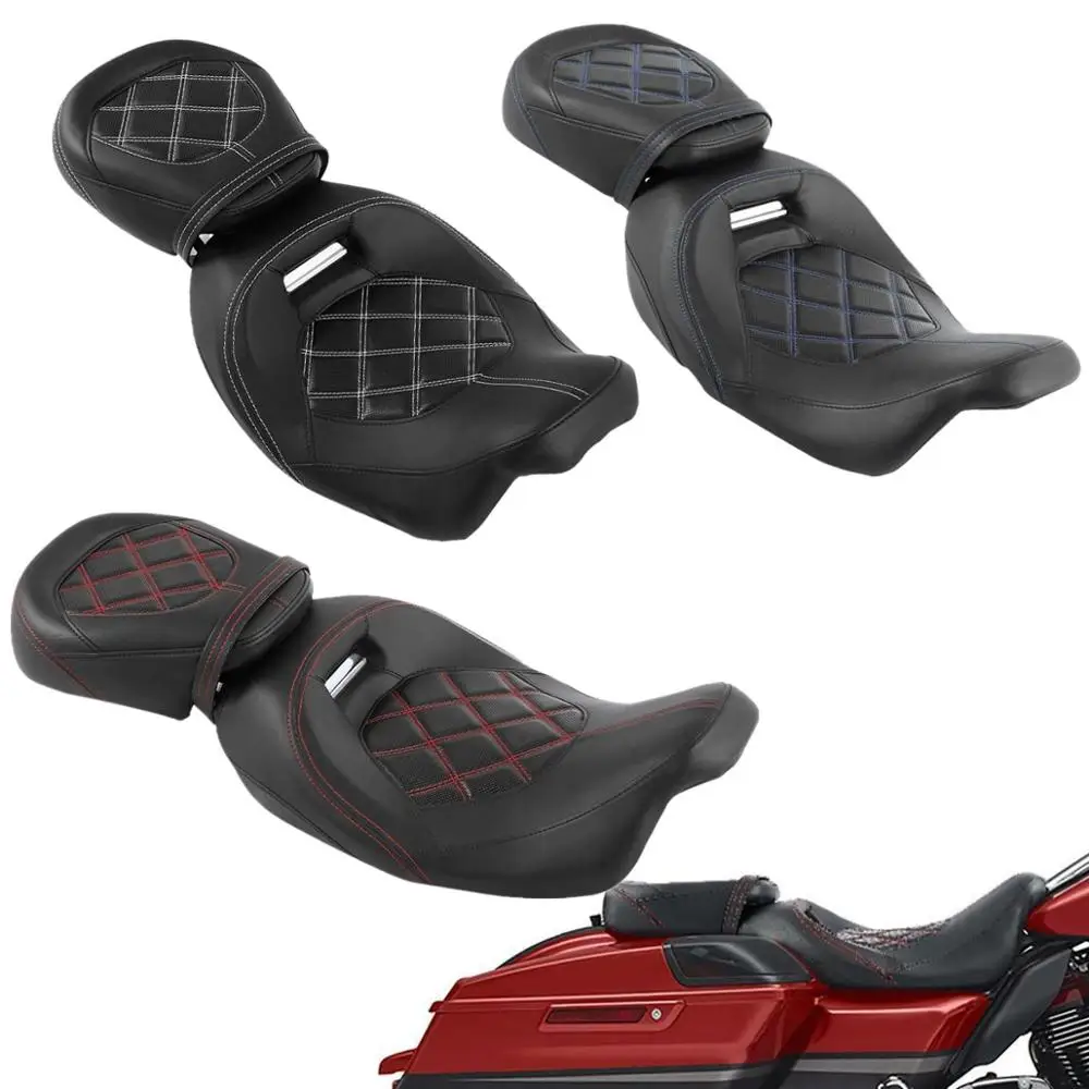 

Motorcycle Seat Set For Harley Touring CVO Road King Special Street Electra Glide Limited 2009-2020 2019 2018 Driver Passenger