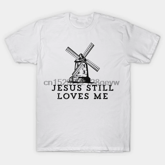 Мужская футболка Jesus still loves me windmill (2) Футболка женская | одежда