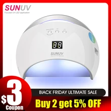 SUNUV SUN6 светодиодный светильник для ногтей Сушилка УФ лампа
