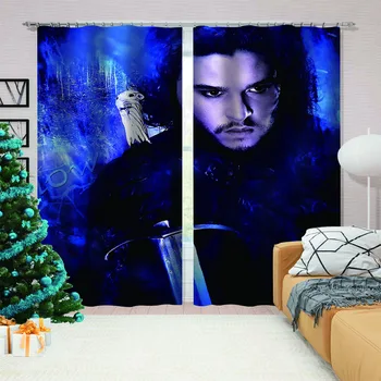 

Anime Game Of Throne 2 Panels/Set Window Curtains Block out Fabric Drapes Darkening Thermal Insulated Living Room