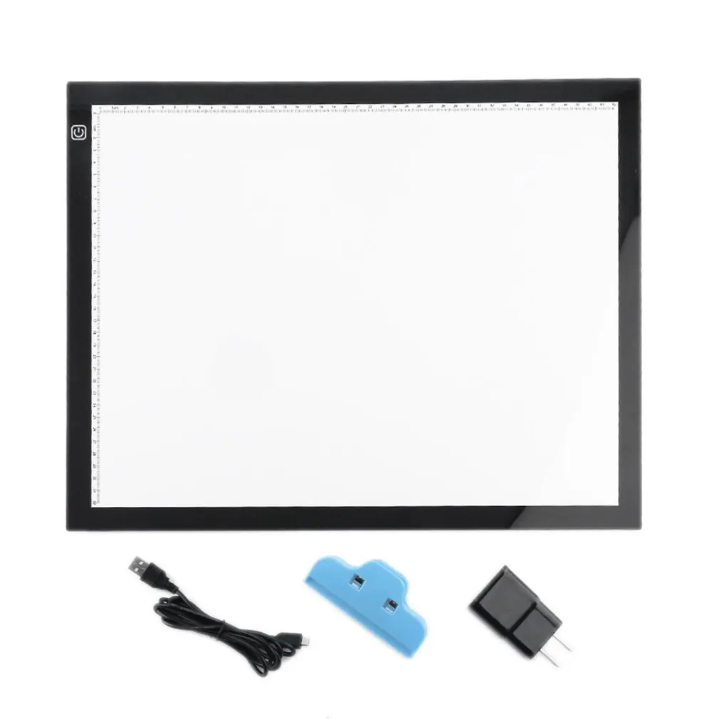 

A3 Portable LED Drawing Board Eyesight Protection Touch Dimmable Tracing Table Light Pad Box for 2D Animation Sketching USB 5V