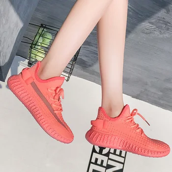

Spring And Autumn Woman Vulcanized Sneakers Female Mixed Colors Ladies Mesh Lace Up Walking Flats Women's Breathable Footwear