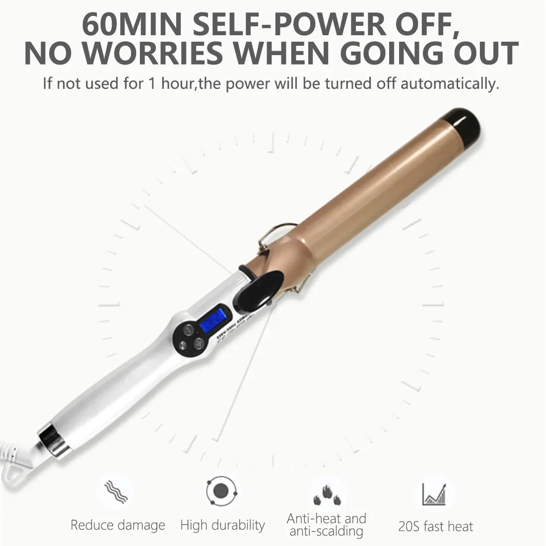 Modelador de Cabelo Estilo do Cabelo Elétrico Cerâmica Curling Ferro Estilo Profissional Ondulação Moda Máquina 6 Cheap Curling Irons