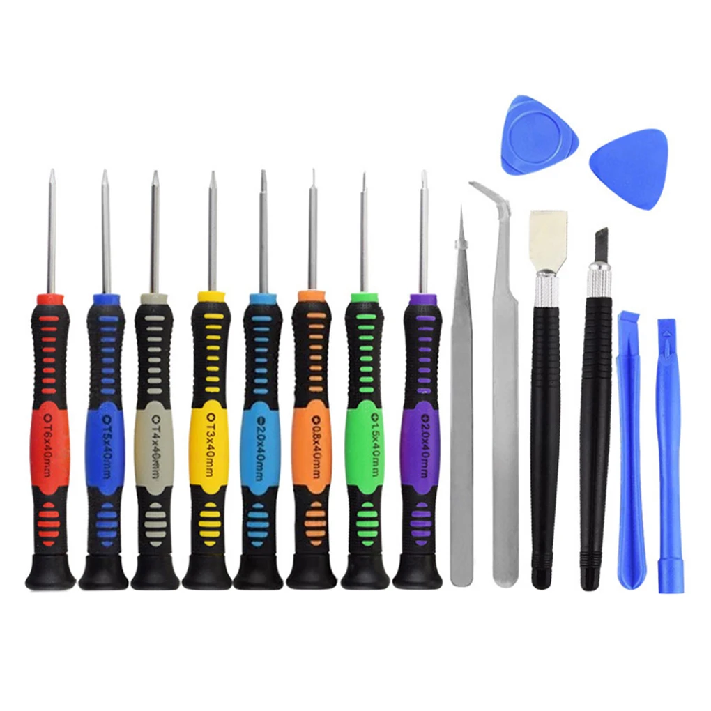 

16Pcs/ Lot Mobile Phone Repair Tools Opening Prying Bar Steel Screwdriver Set For MacBook PC Computer Disassemble Hand Tool Kits