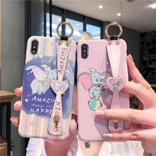 Мультяшный чехол для телефона Dumbo для iPhone 11 Pro Max XR XS Max X милый силиконовый ремешок для пары чехол для iPhone 7 8 6 6S Plus Coque