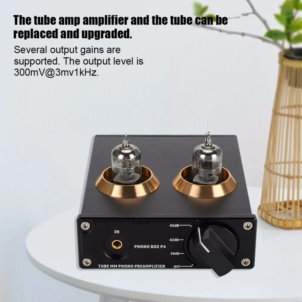 PHONO BOX P4 мм Phono усилитель предусилитель позолоченный RCA панель рисунок+ пескоструйная поддержка для аналогового входа 110-240 В