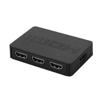 

3 in 1 HDMI Splitter 3 Port Hub Auto Switch 3X1 Out 1080P HD Adapter for PC PS4 HDTV 360 Projector with Remote Control