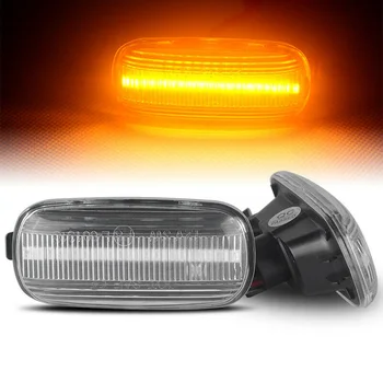

2x Dynamic Sequential Amber LED Dynamic Sequential Side Marker Turn Signal Light For A4 S4 B6 B7 A6 Car Lights
